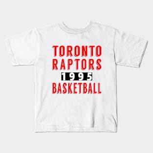 Toronto Raptors Basketball 1995 Classic Kids T-Shirt